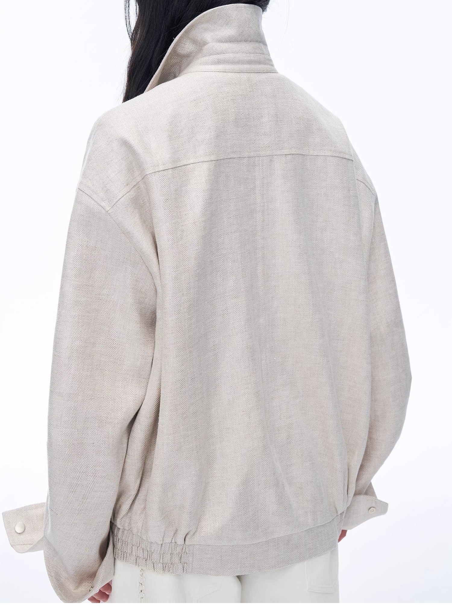 Women's Linen Jacket | Beaded Embroidery