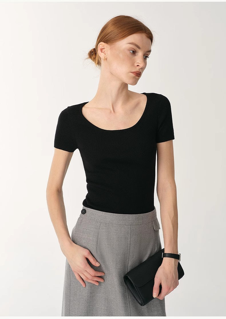 FIRELADY FUR | Women's Wool Round Neck Top