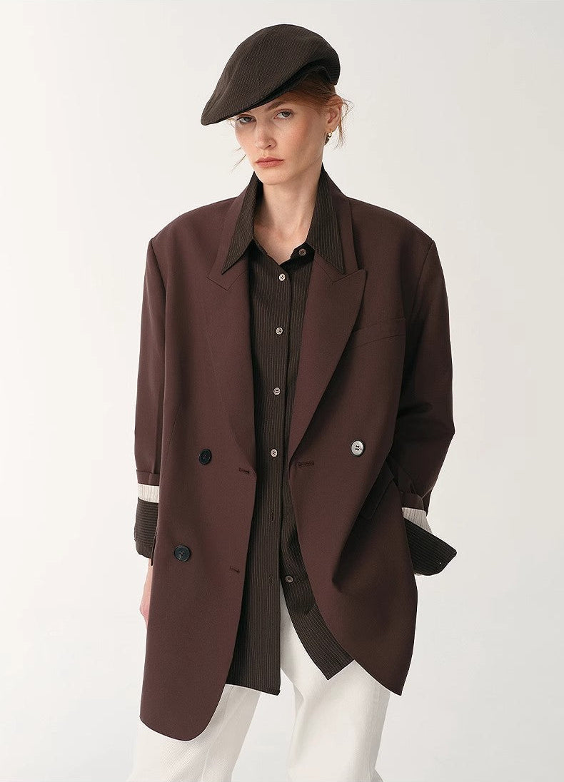 FIRELADY FUR | Women's High-Density Fine Silk & Wool Blend Suit Jacket