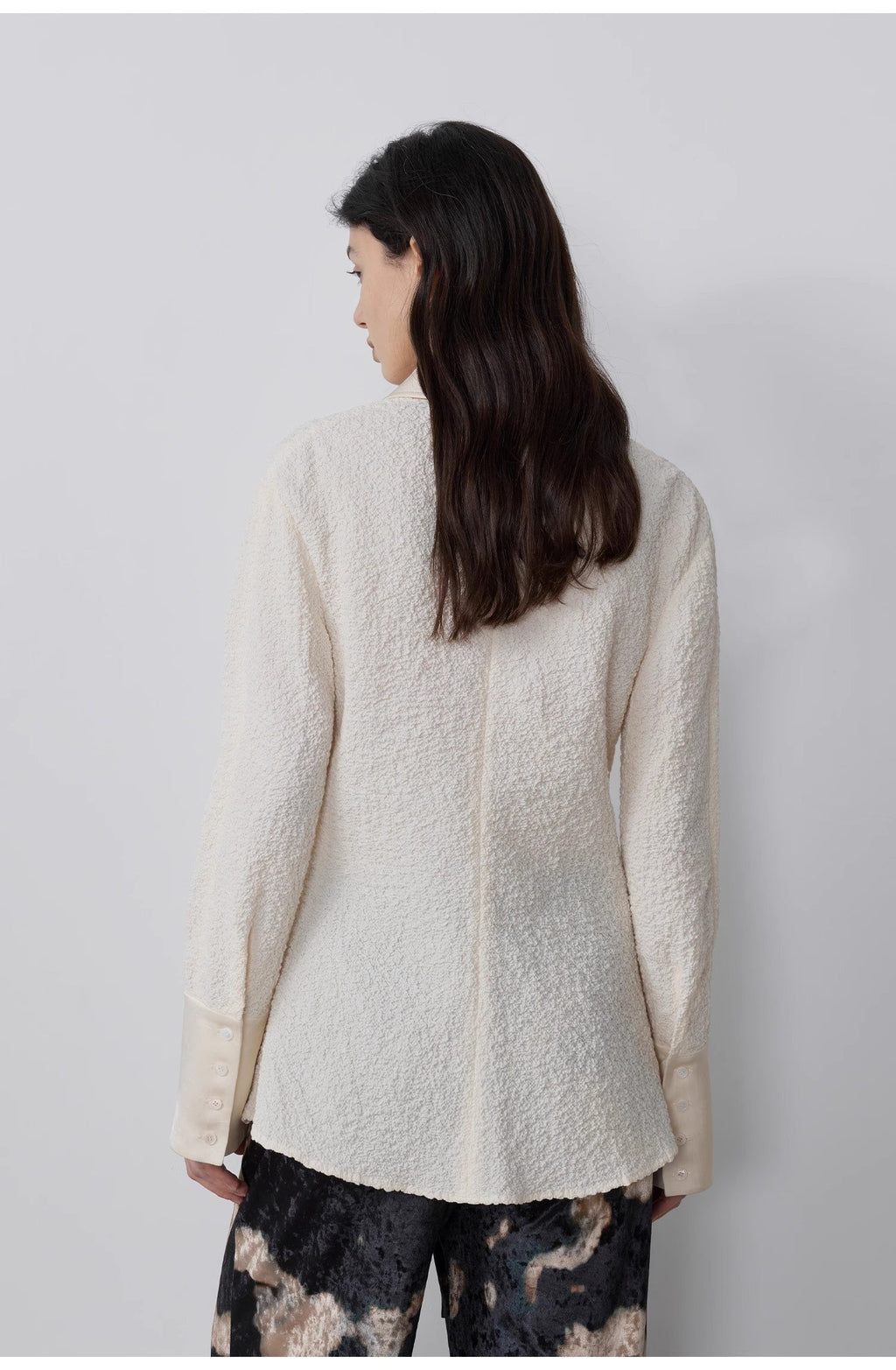 FIRELADY FUR | Women's Retro Embossed Bubble Cotton Shirt