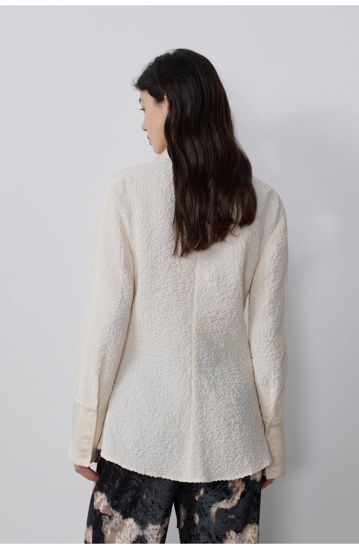 FIRELADY FUR | Women's Retro Embossed Bubble Cotton Shirt