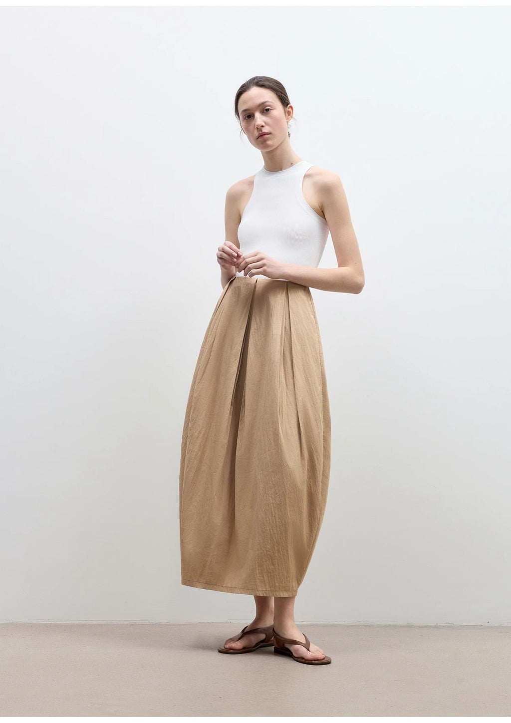 FIRELADY FUR | Women's Cotton & Nylon Blend Balloon Skirt