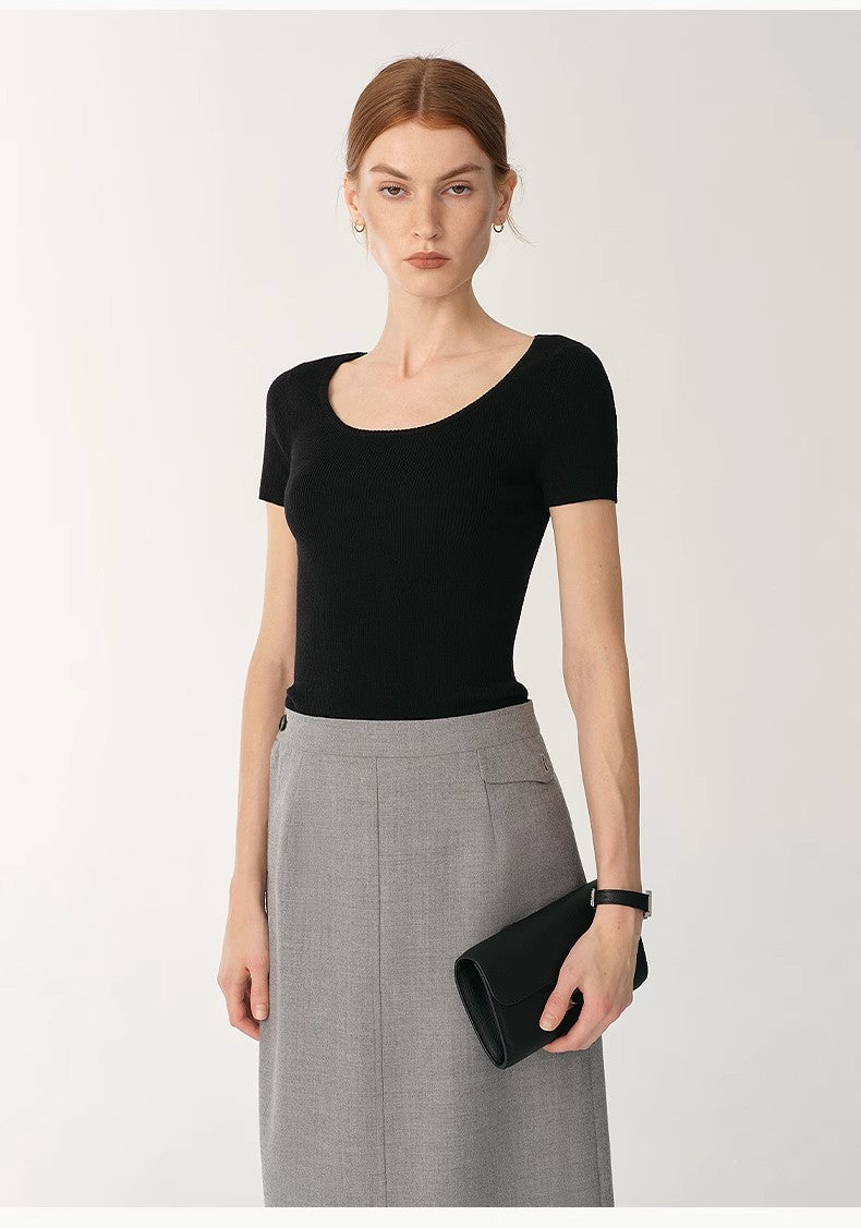 FIRELADY FUR | Women's Wool Round Neck Top