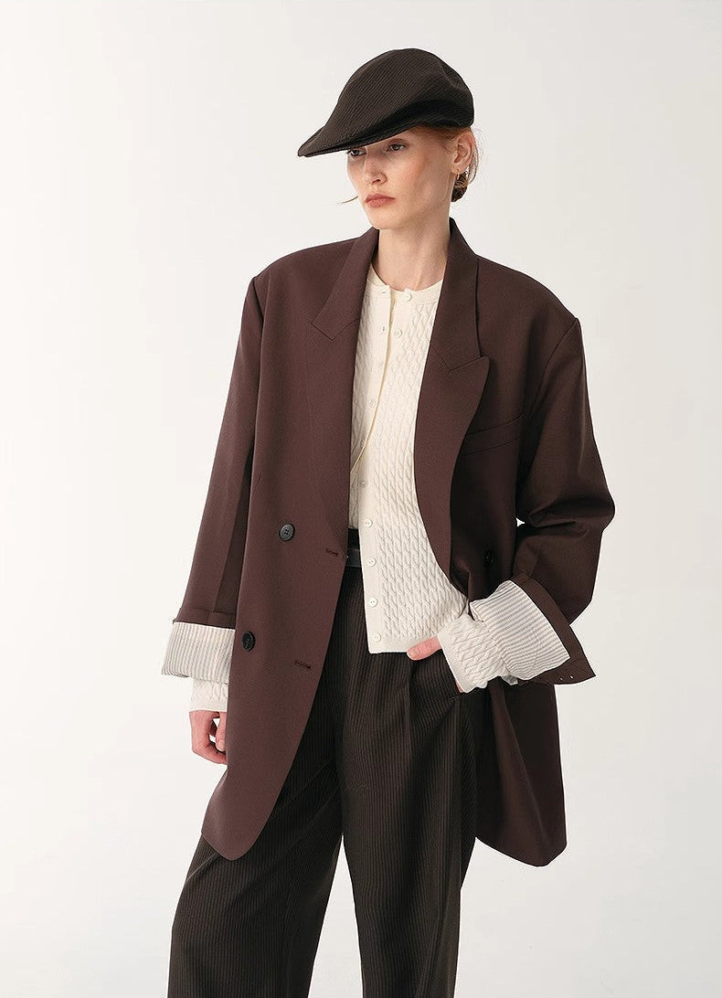 FIRELADY FUR | Women's High-Density Fine Silk & Wool Blend Suit Jacket