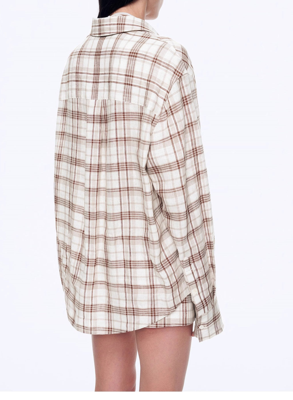 FIRELADY FUR | Women's Plaid Linen Two-Piece Set