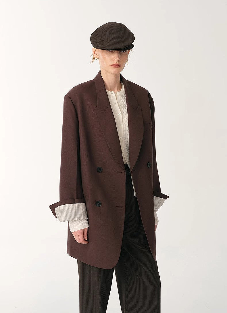 FIRELADY FUR | Women's High-Density Fine Silk & Wool Blend Suit Jacket