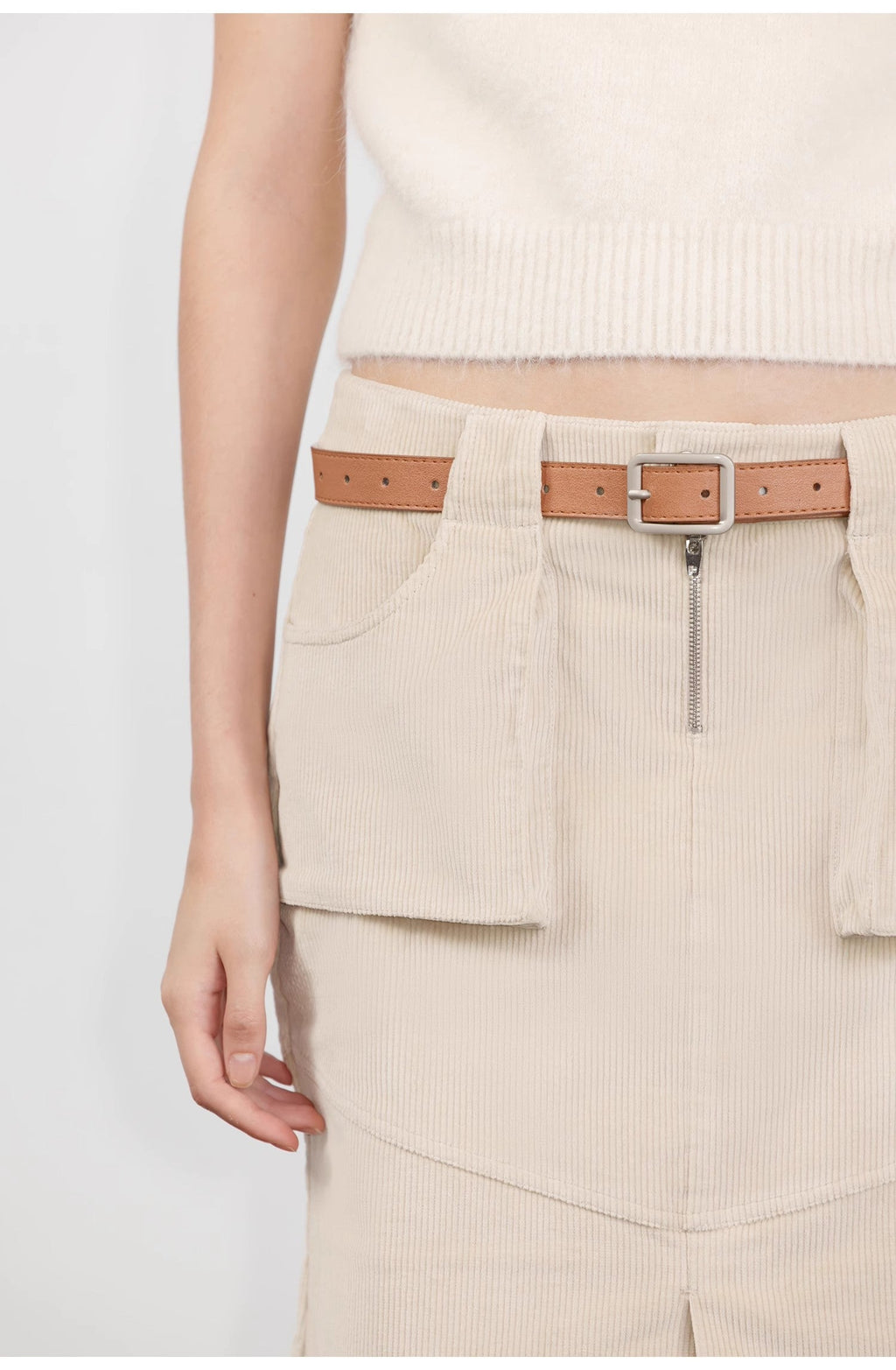 PREMIUM STYLE CO. LTD. | Women's Corduroy Workwear Fishtail Skirt