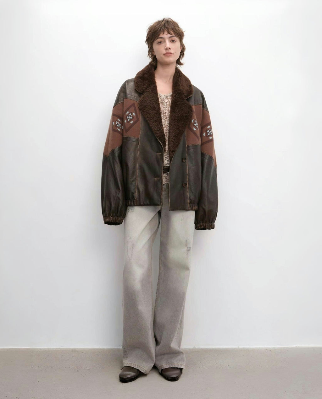 FIRELADY FUR | Women's Suede Sheep Leather Down Parka