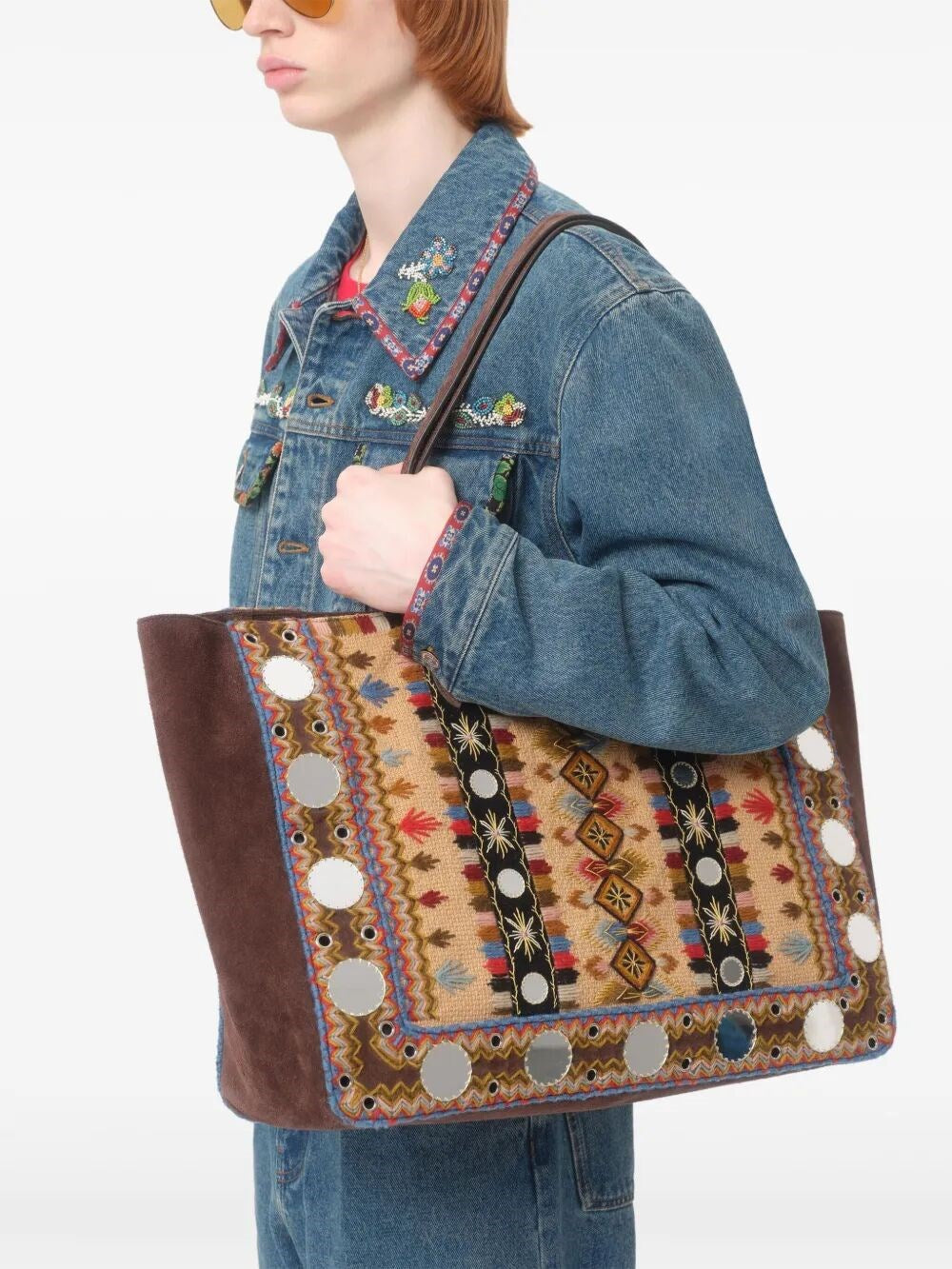 Valentino Garavani | Men's Embroidered Denim Jacket