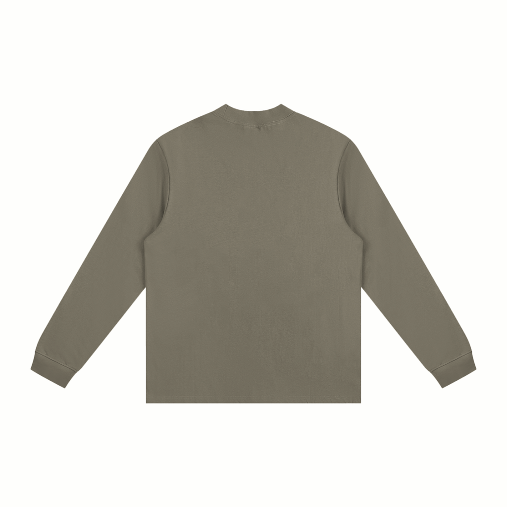 Cotton Sweatshirt | Plain Mock Neck