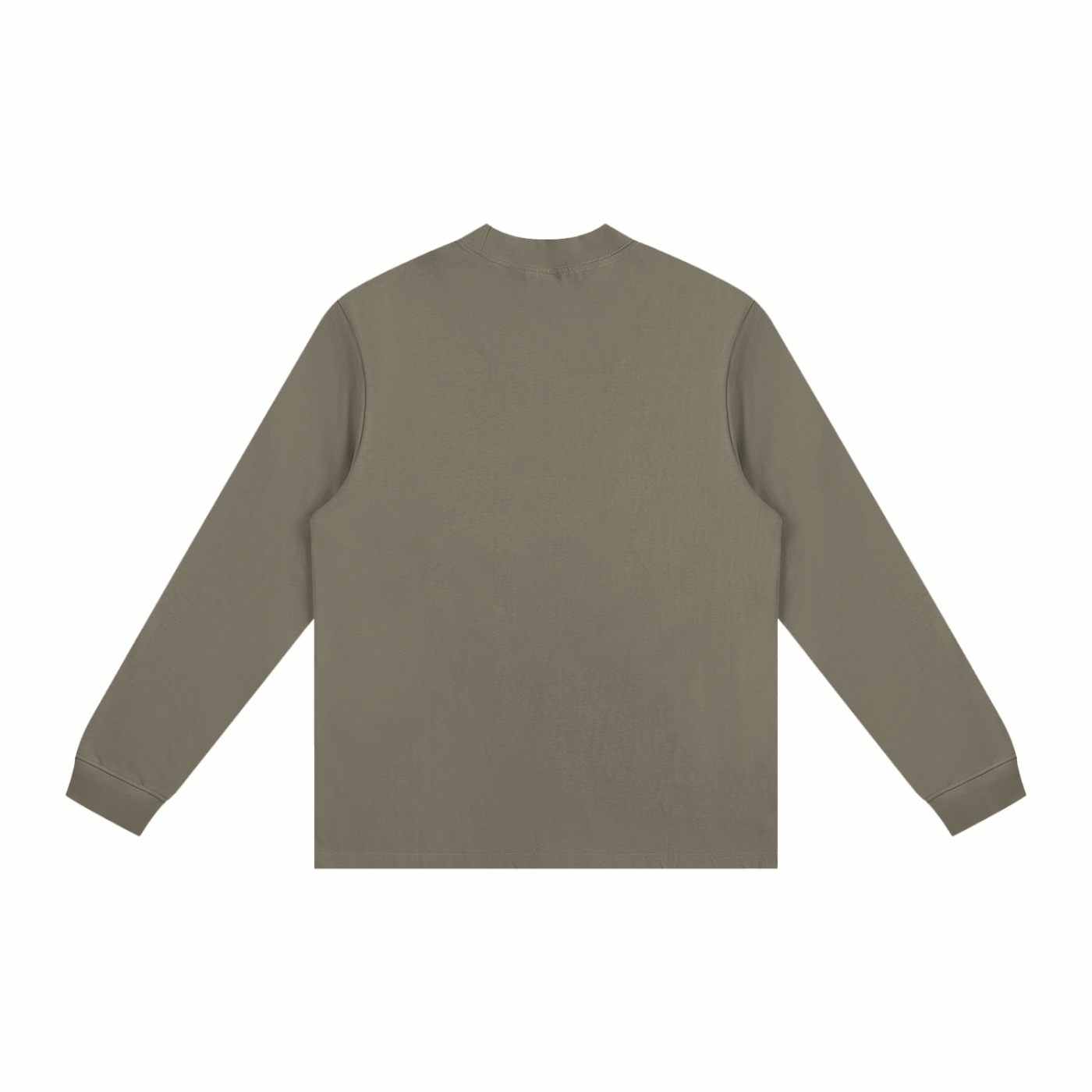 Cotton Sweatshirt | Plain Mock Neck