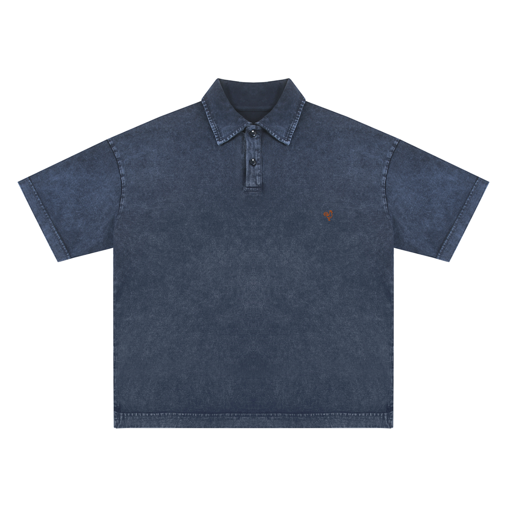 Cotton Polo T-shirt | Snow Washed
