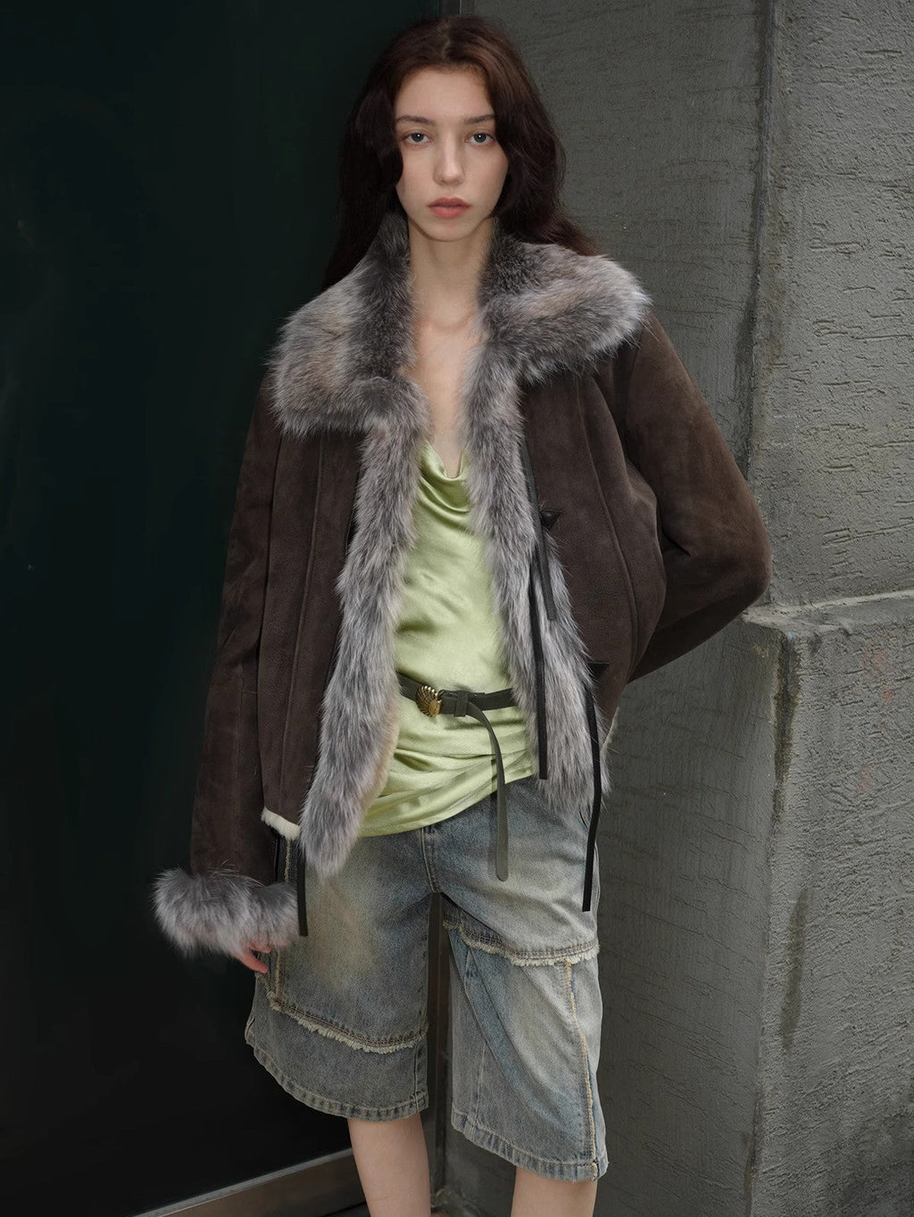 FIRELADY FUR | Women's Merino Wool & Fox Fur Jacket