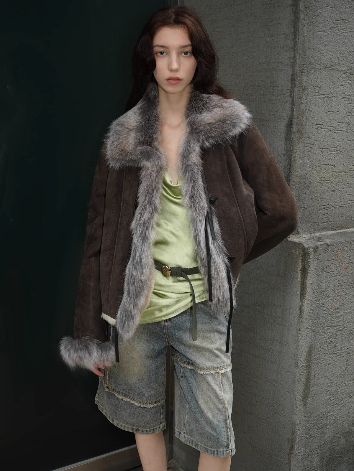 FIRELADY FUR | Women's Merino Wool & Fox Fur Jacket