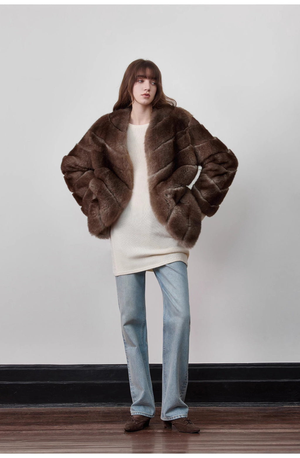 FIRELADY FUR | Women's Merino Wool Trumpet Sleeve Sweater