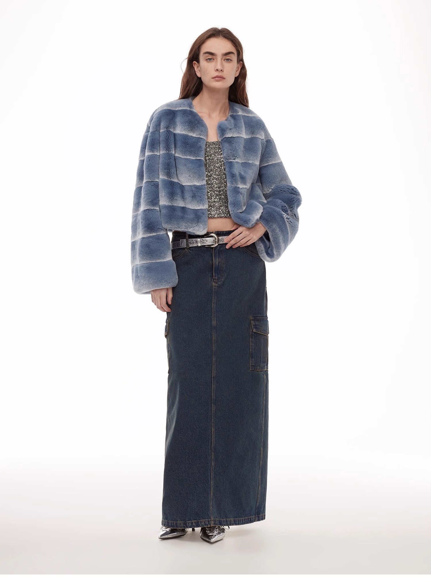 FIRELADY FUR | Women's Rex Rabbit Fur Jacket