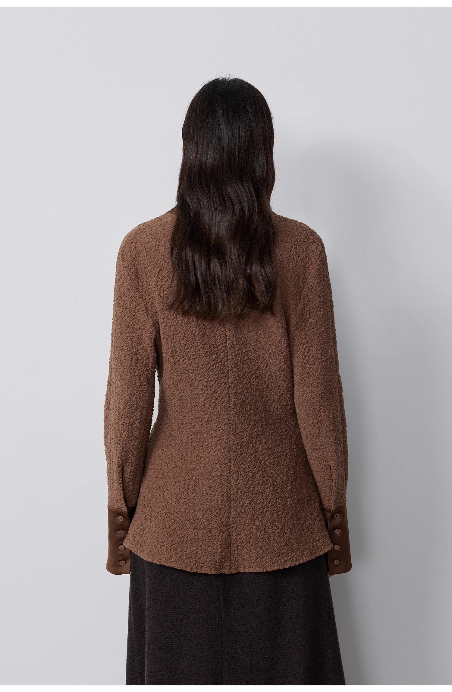 FIRELADY FUR | Women's Retro Embossed Bubble Cotton Shirt