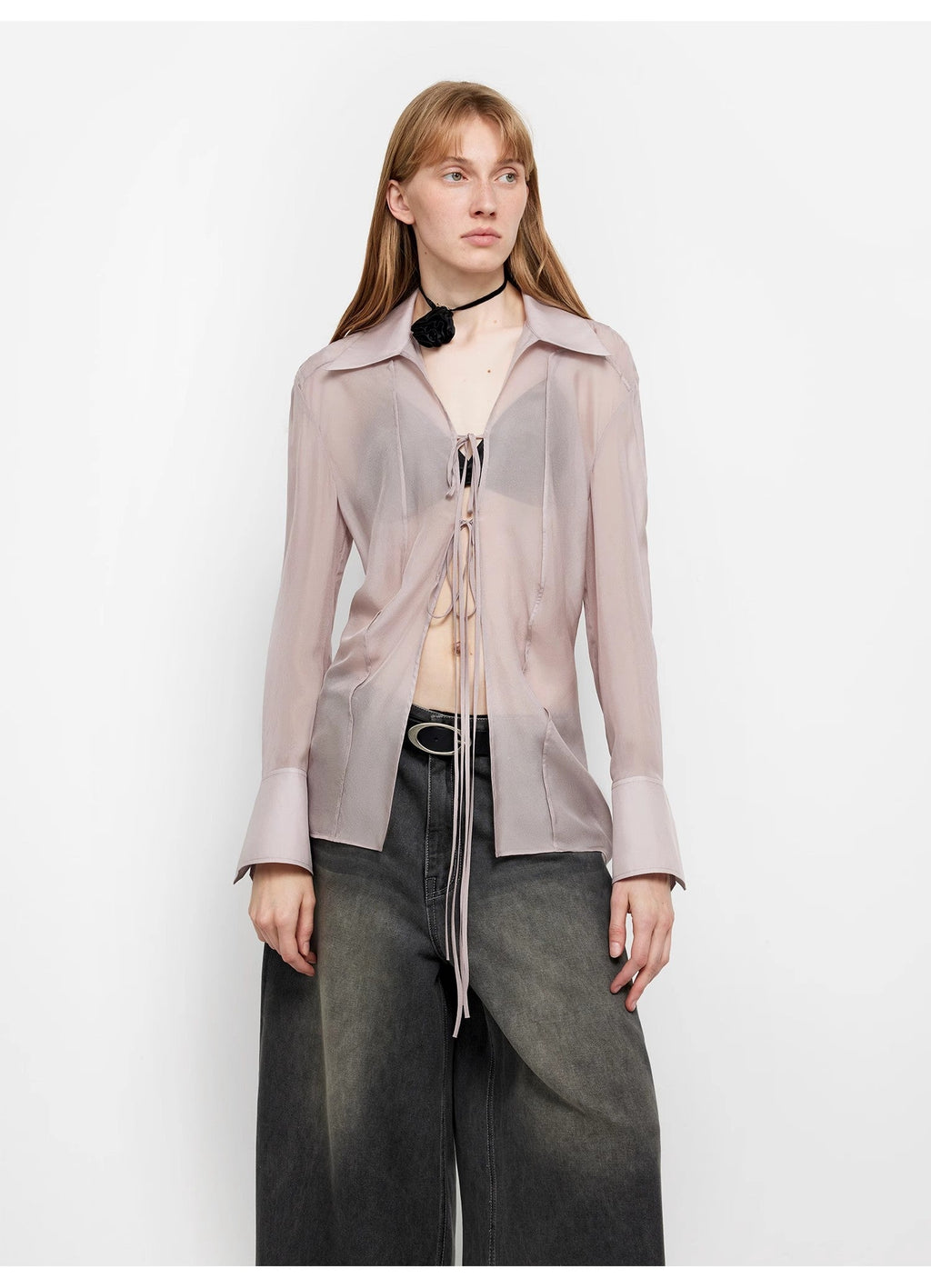 FIRELADY FUR | Women's Silk Chiffon Top