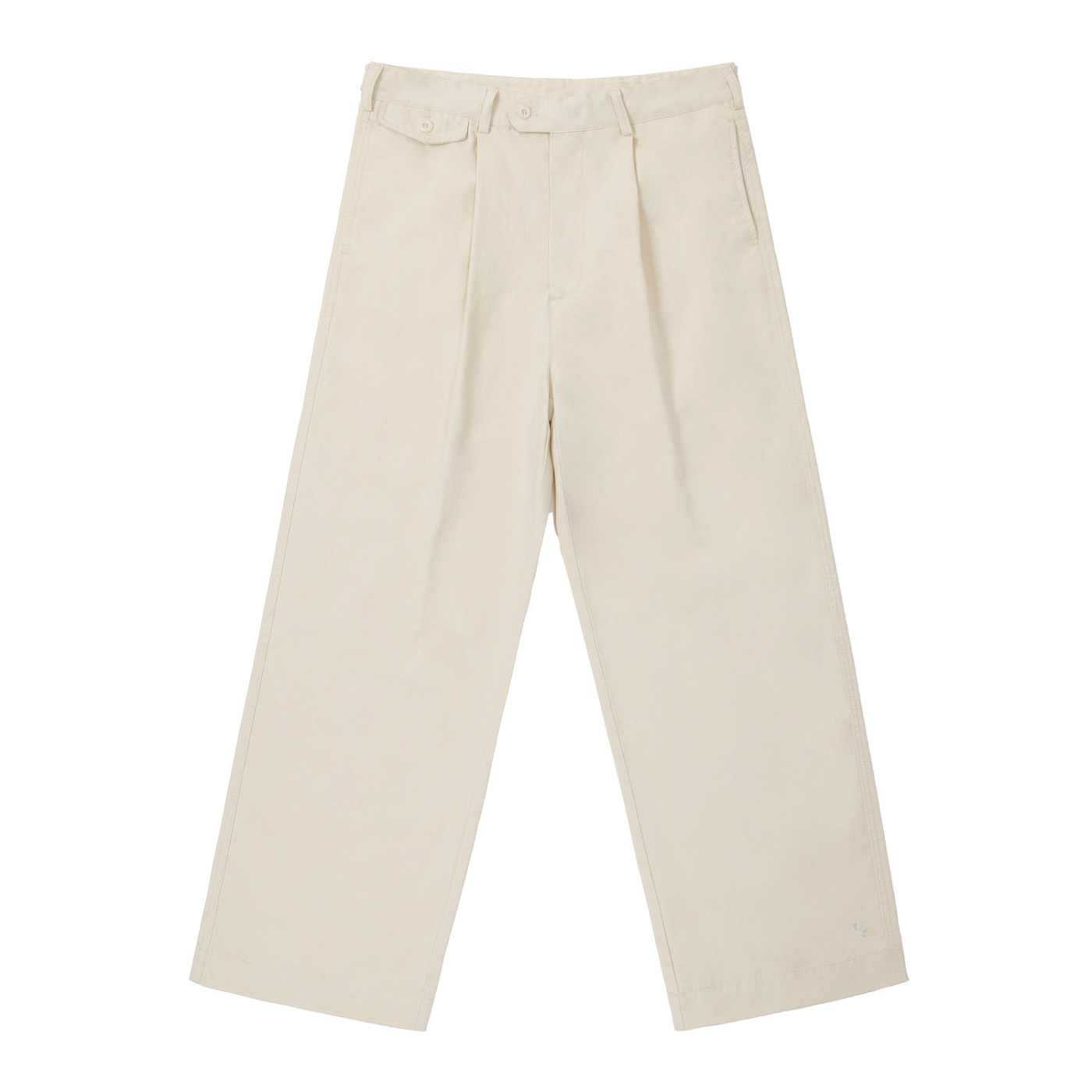 Straight-Leg Pants | Silver Logo