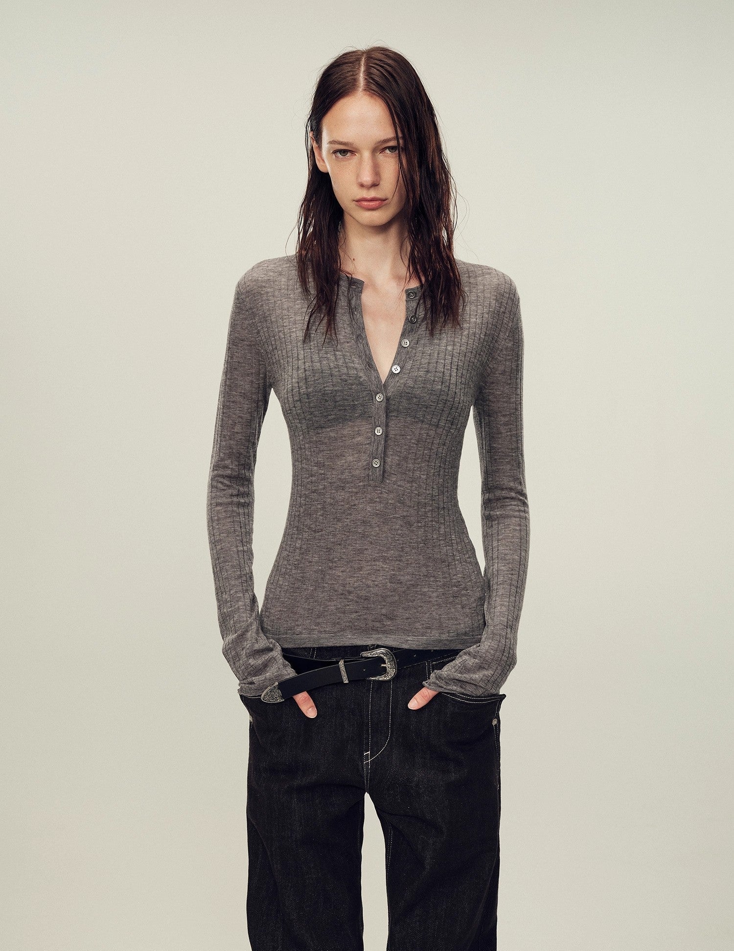 FIRELADY FUR | Women's Ultrafine Wool Blend Knit Top