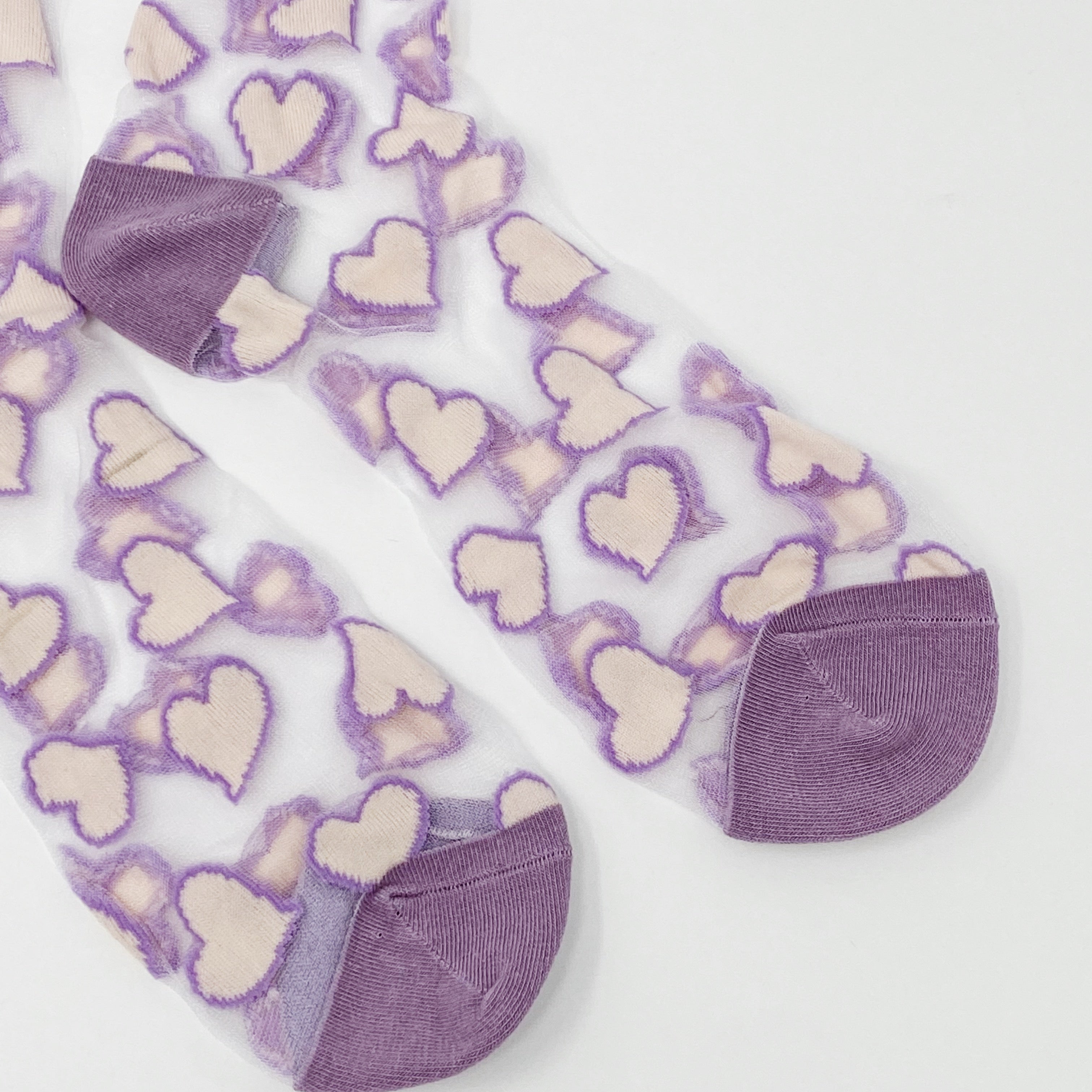 Ellison + Young | Sheer Heart Socks