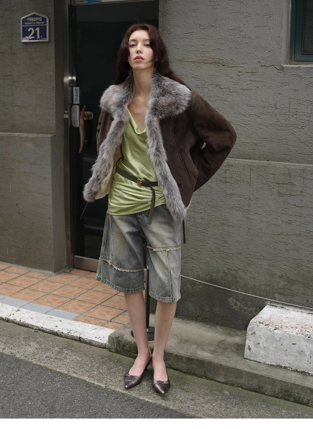 FIRELADY FUR | Women's Merino Wool & Fox Fur Jacket