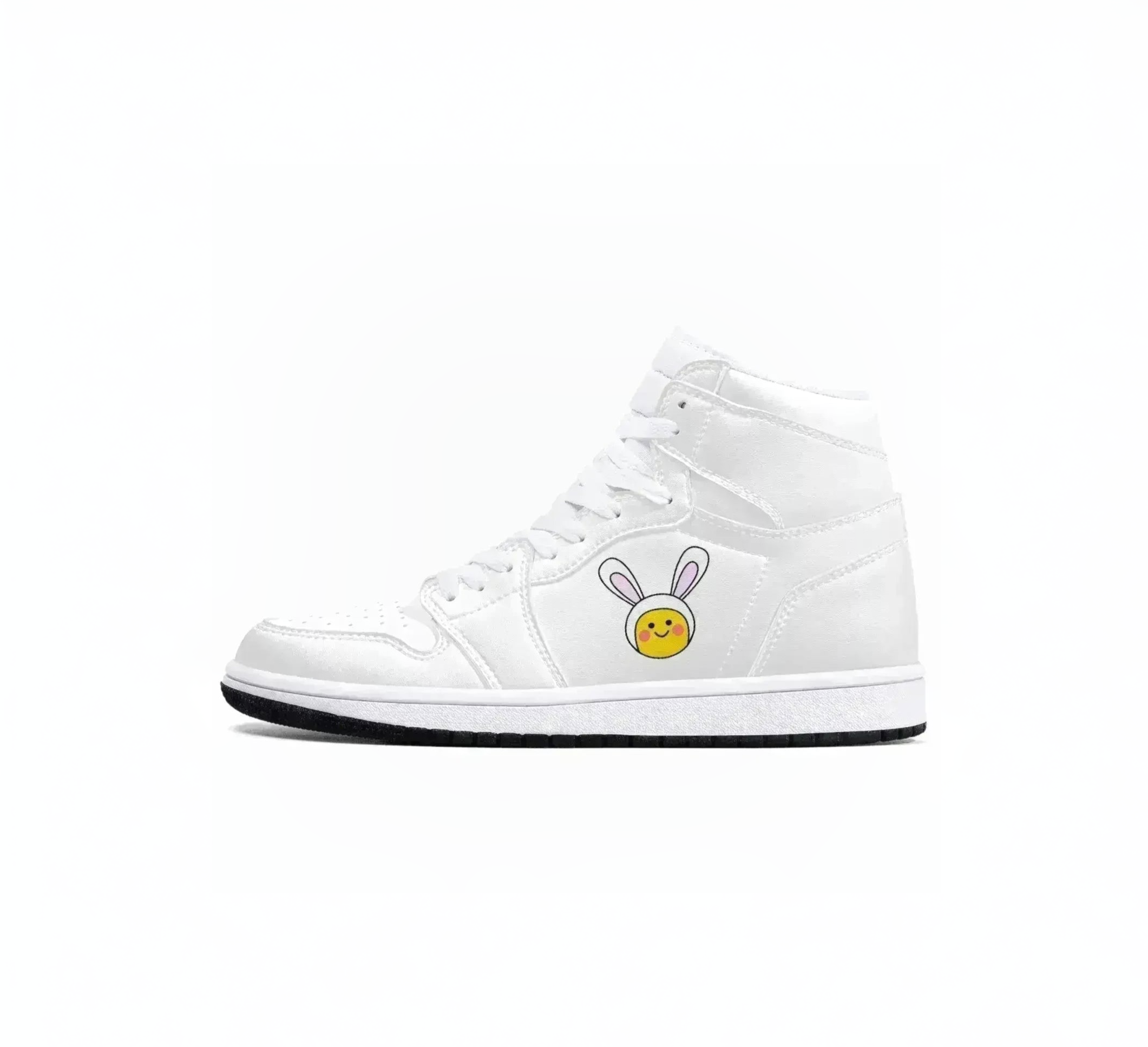Jacki Easlick | Lux Leather Bunny High-Top Sneakers