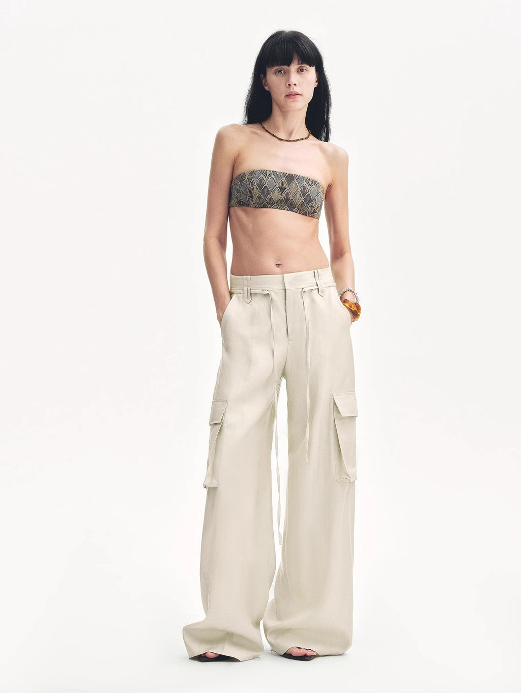 PREMIUM STYLE CO. LTD. | Women's Tencel & Linen Blend Wide Leg Pants
