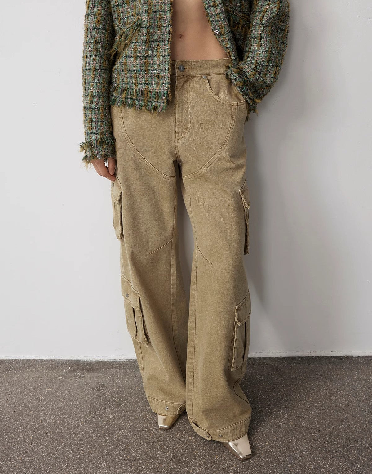 PREMIUM STYLE CO. LTD. | "Nostalgic Wasteland" Cocoon Cargo Jeans