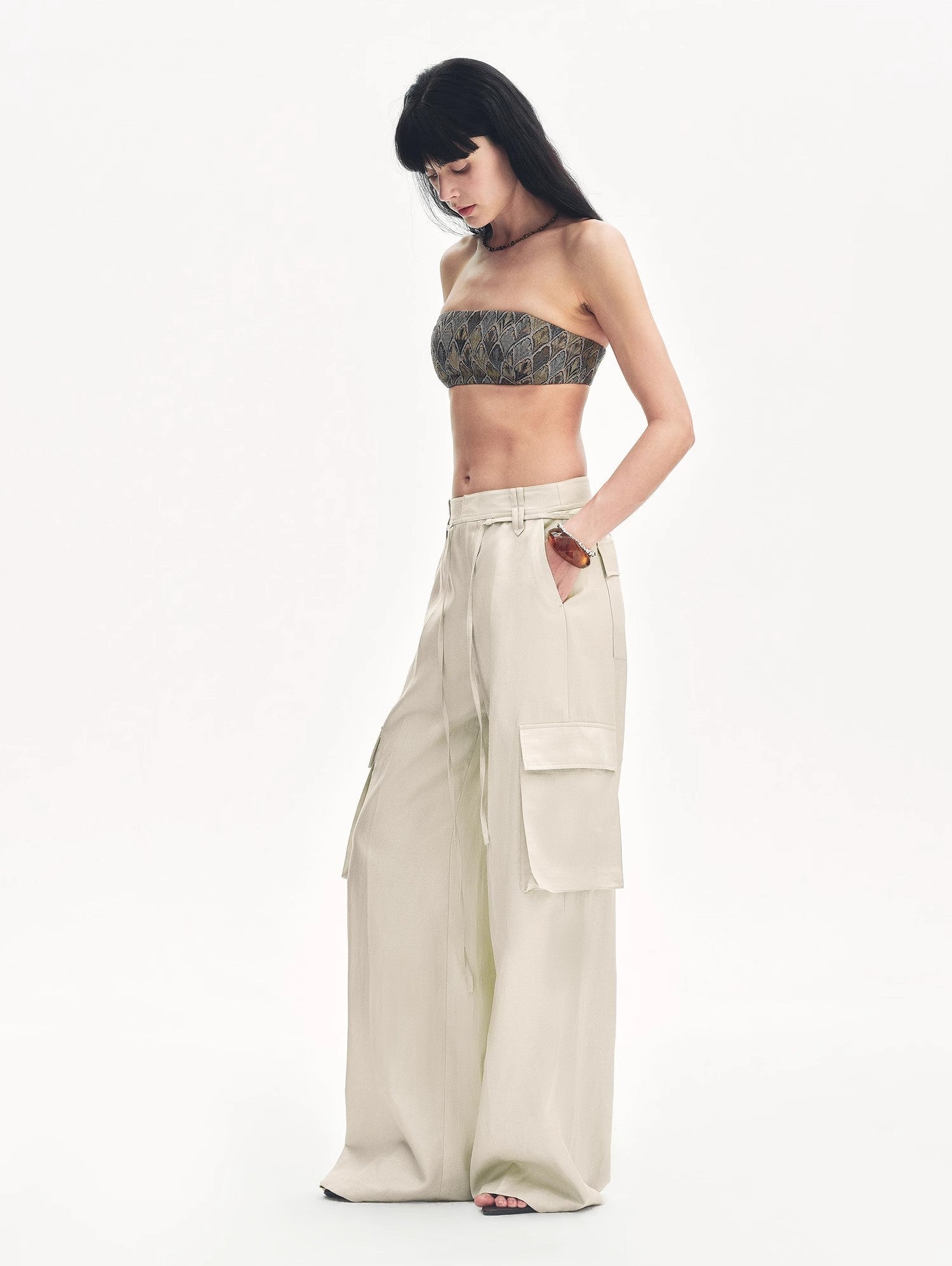 PREMIUM STYLE CO. LTD. | Women's Tencel & Linen Blend Wide Leg Pants