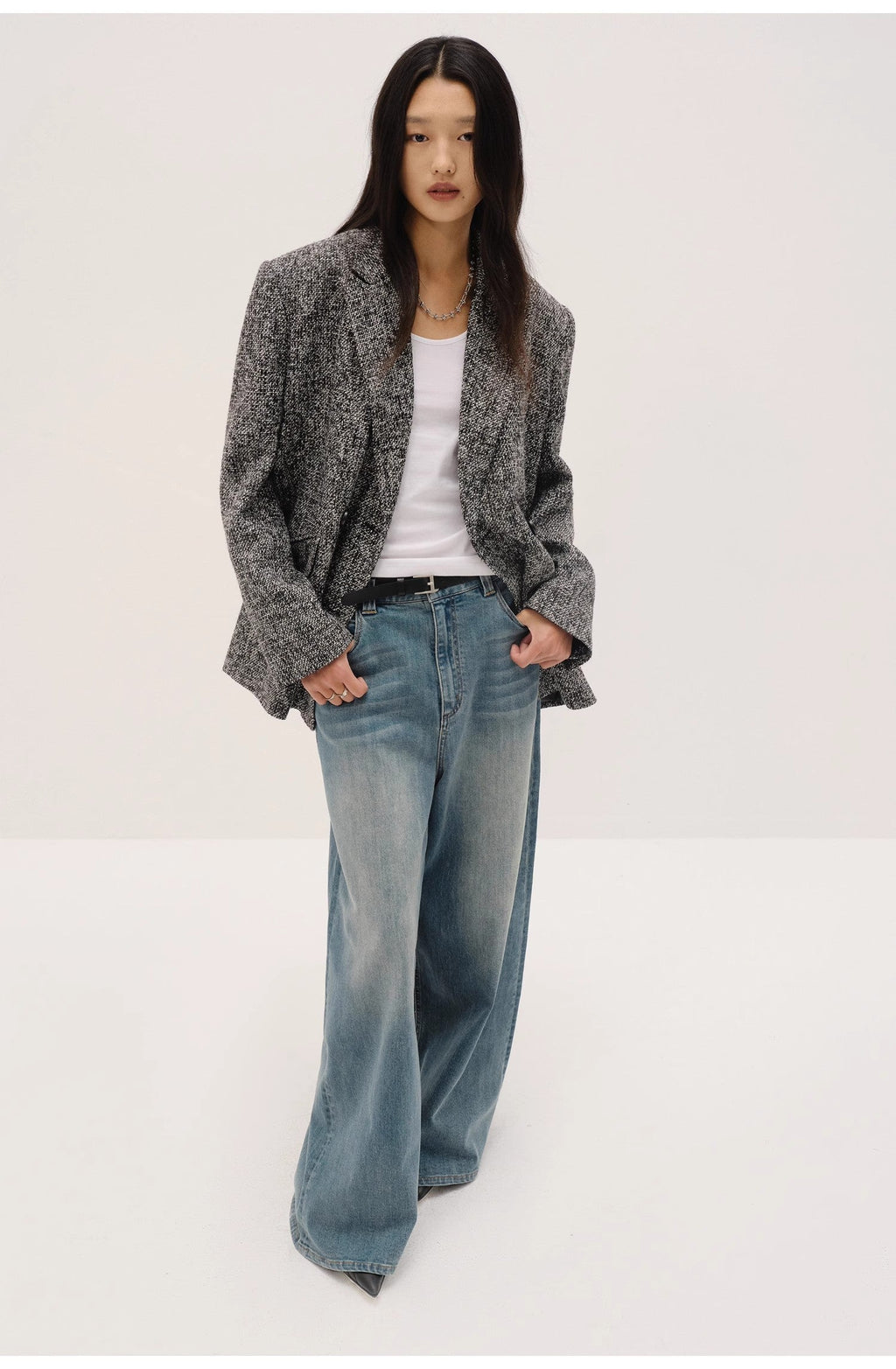 Women's Tweed Suit Jacket | Meteor