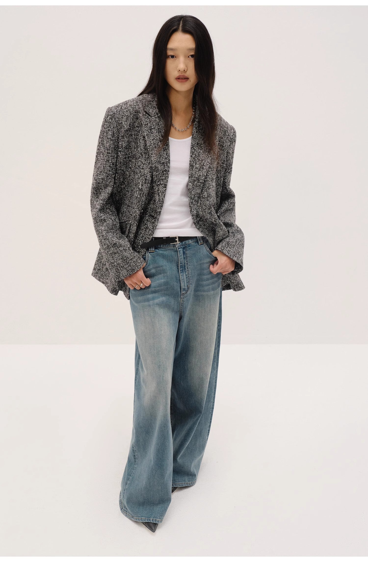 Women's Tweed Suit Jacket | Meteor