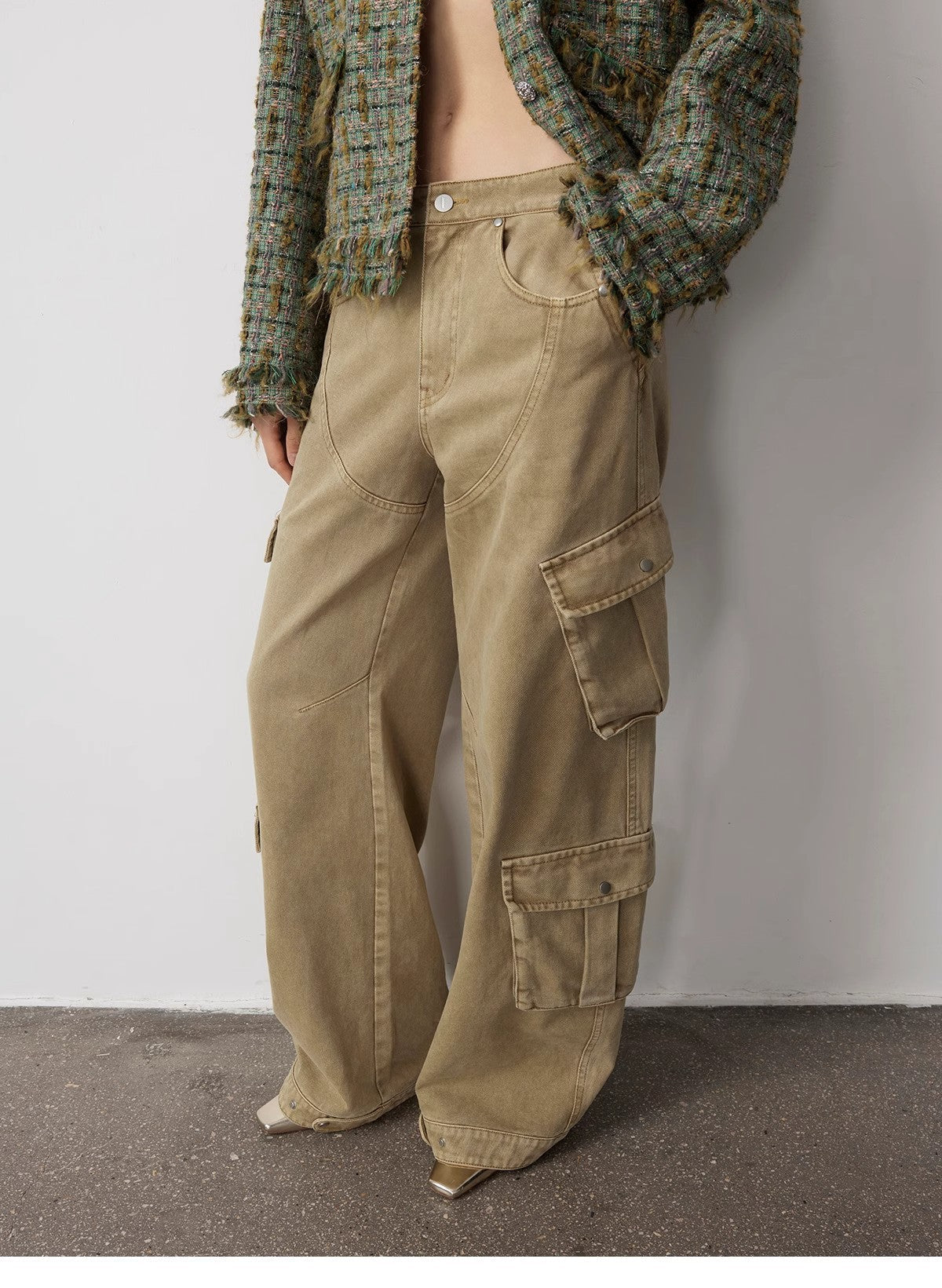 PREMIUM STYLE CO. LTD. | "Nostalgic Wasteland" Cocoon Cargo Jeans