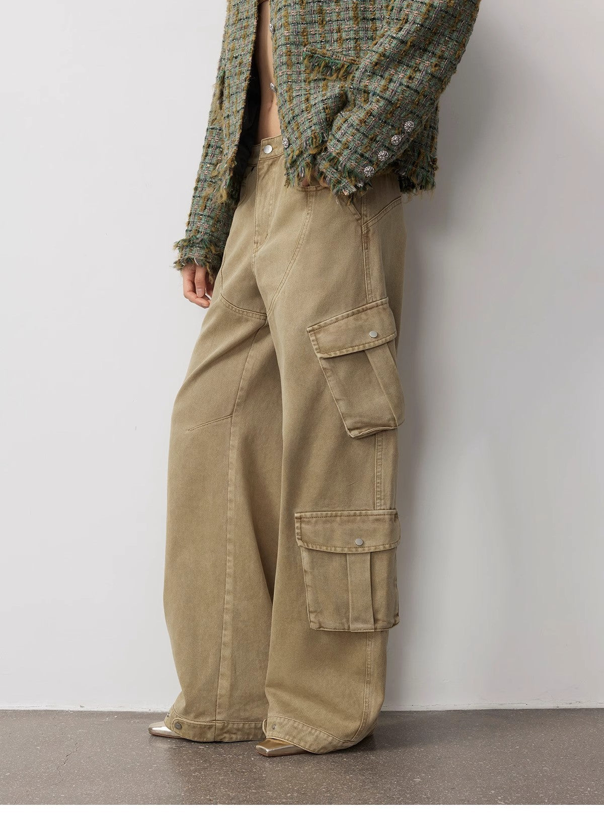 PREMIUM STYLE CO. LTD. | "Nostalgic Wasteland" Cocoon Cargo Jeans