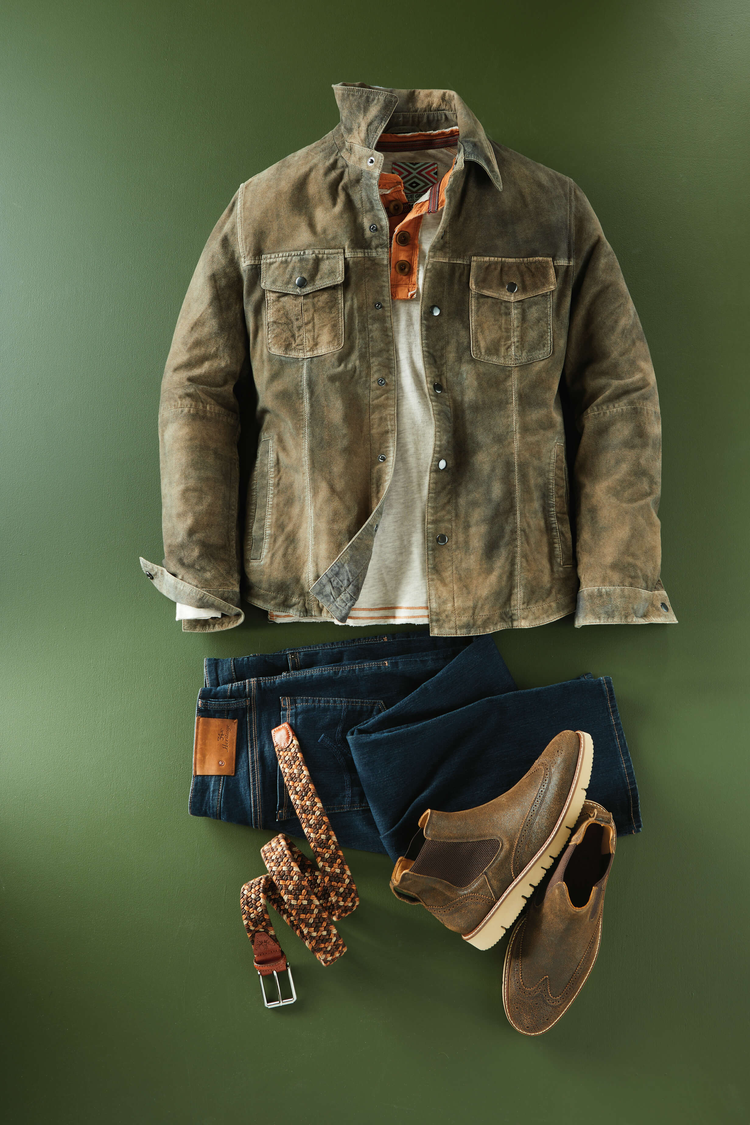 Patrick James | Men's Hester Suede Shirt Jacket