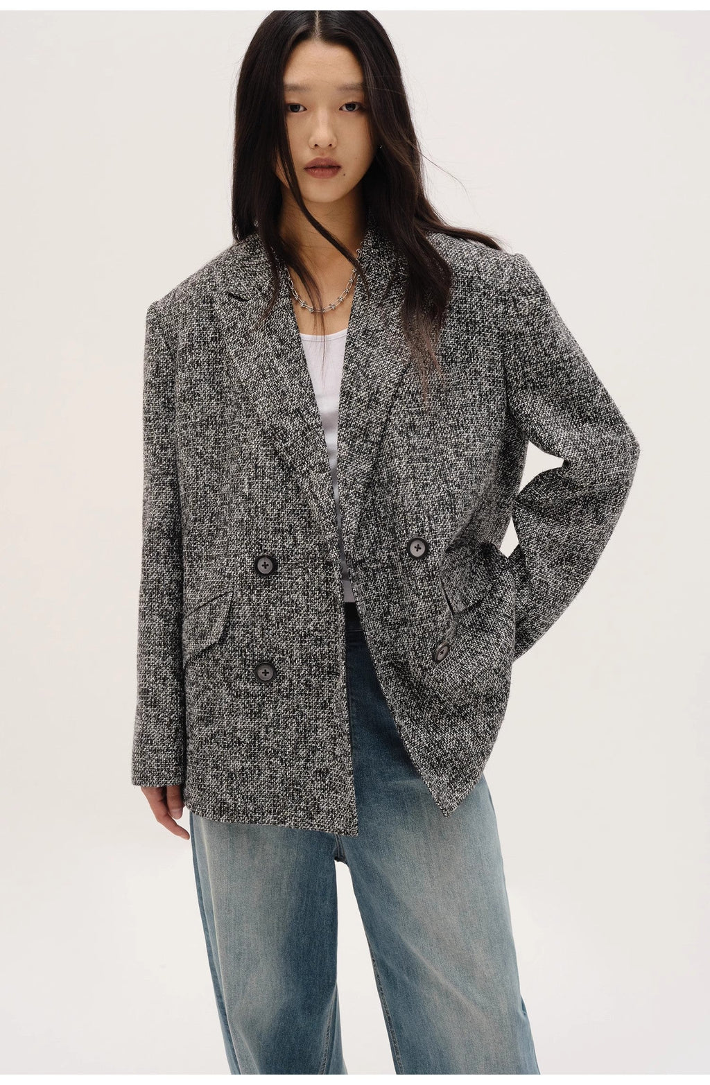 Women's Tweed Suit Jacket | Meteor