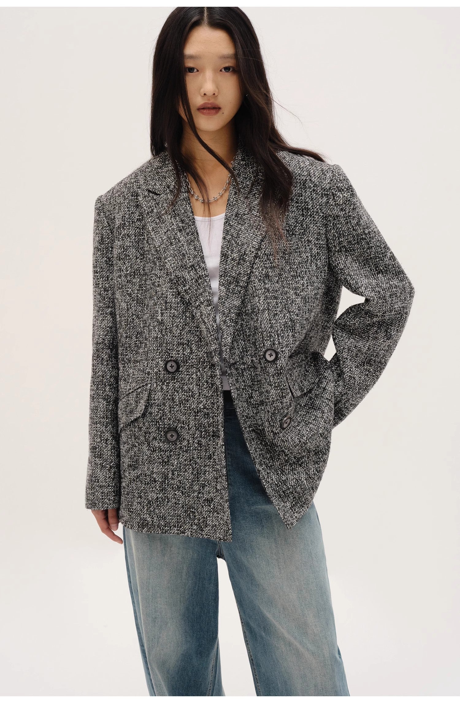 Women's Tweed Suit Jacket | Meteor