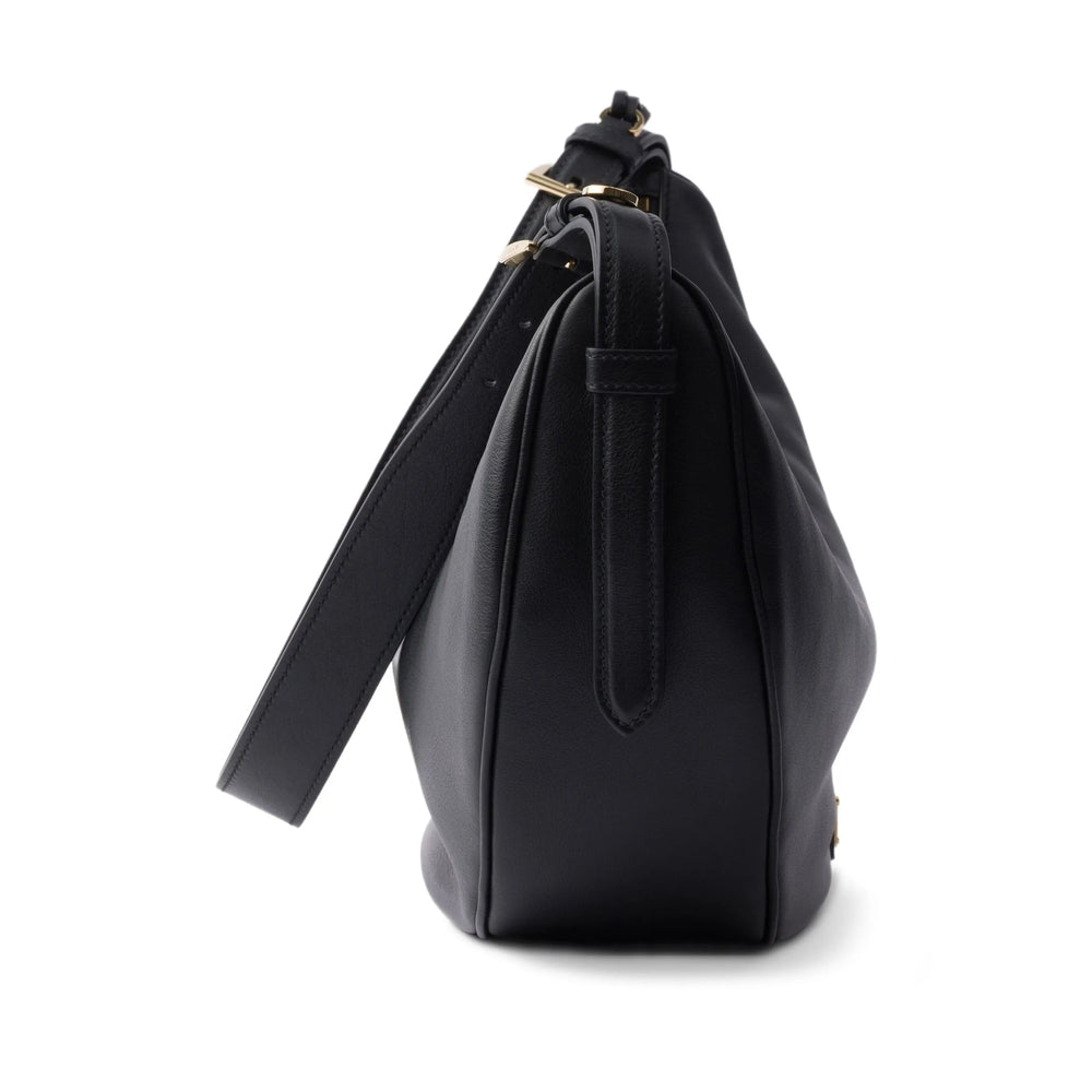 Prada | Women's Black Crescent Shoulder Bag