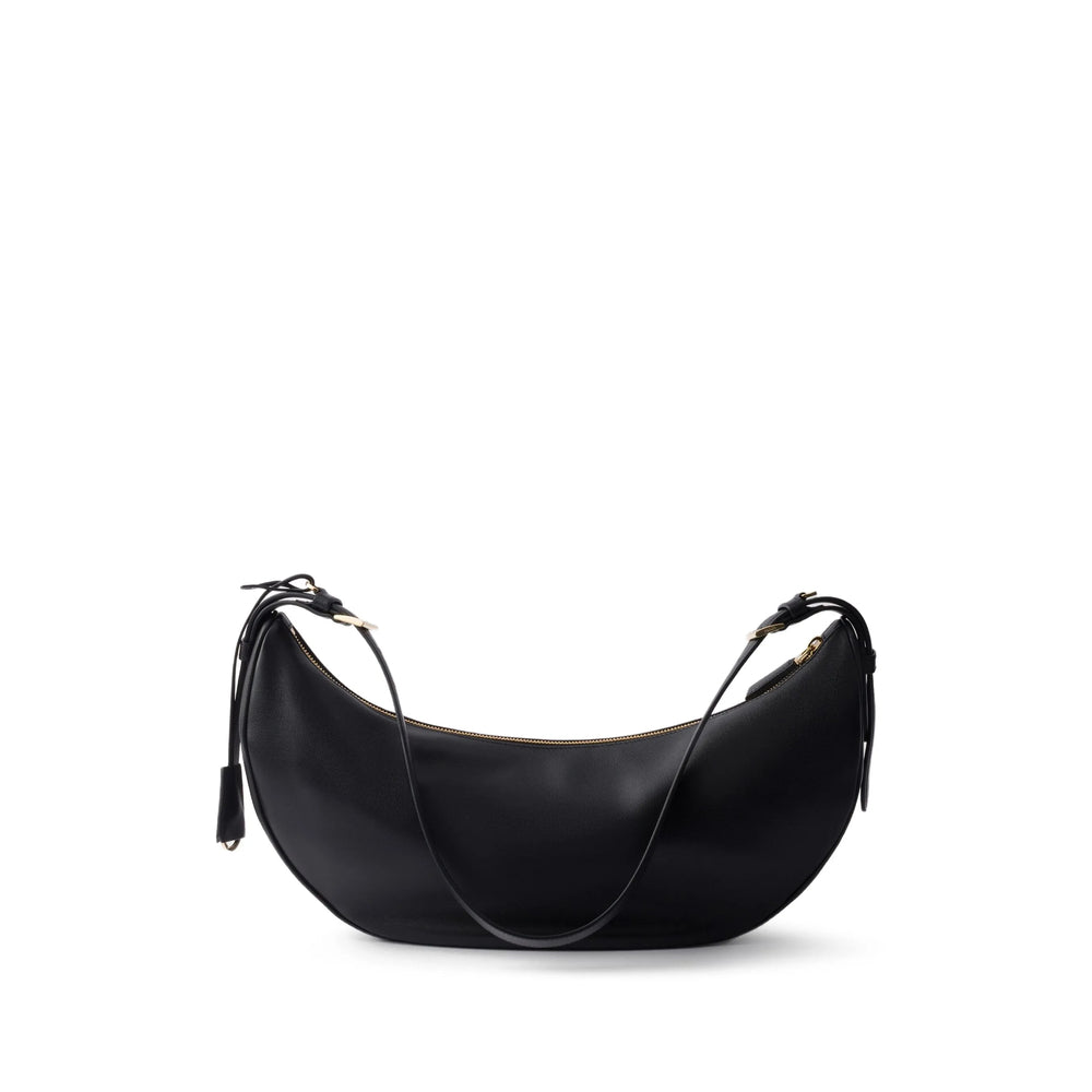 Prada | Women's Black Crescent Shoulder Bag