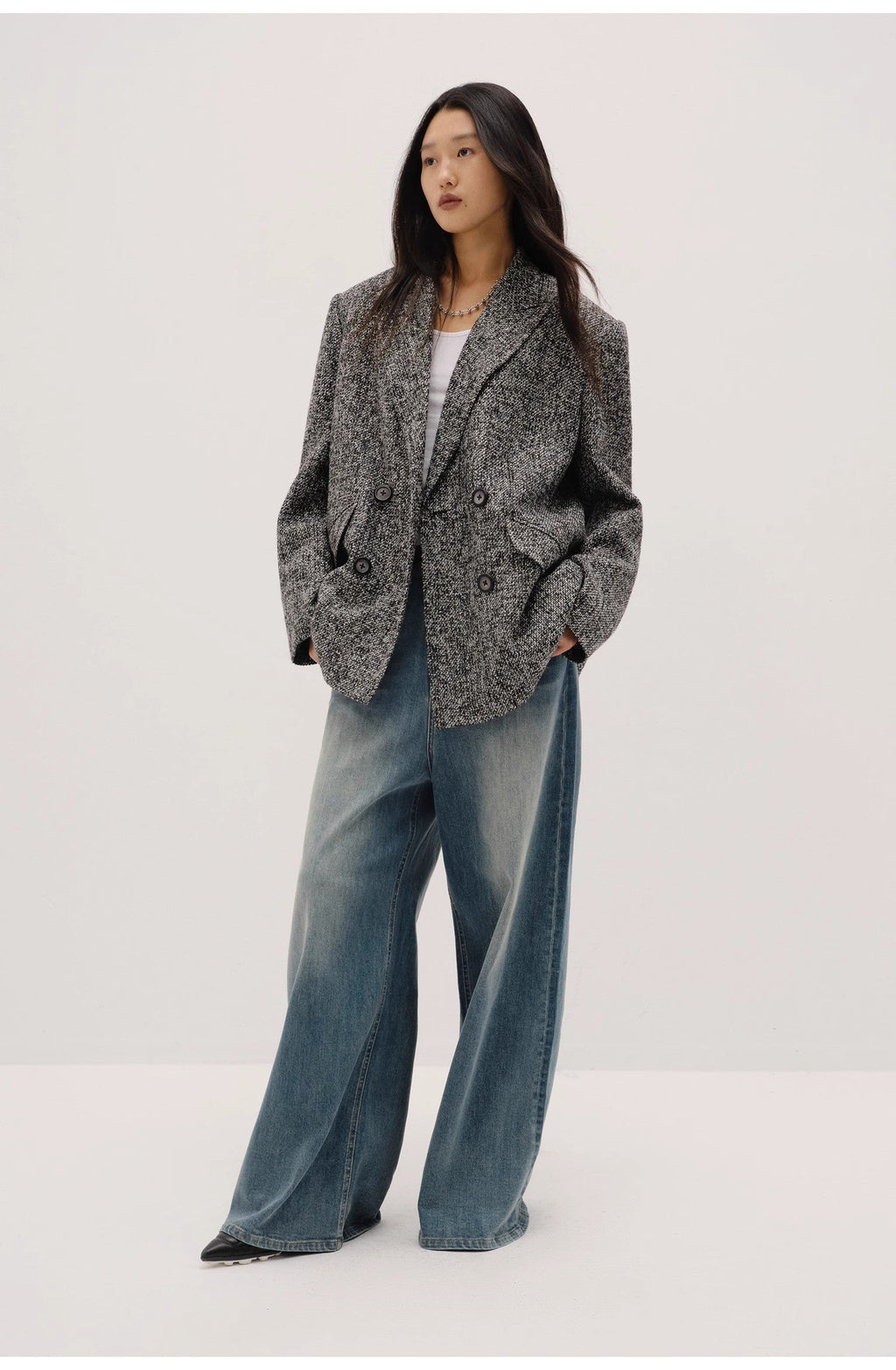 Women's Tweed Suit Jacket | Meteor