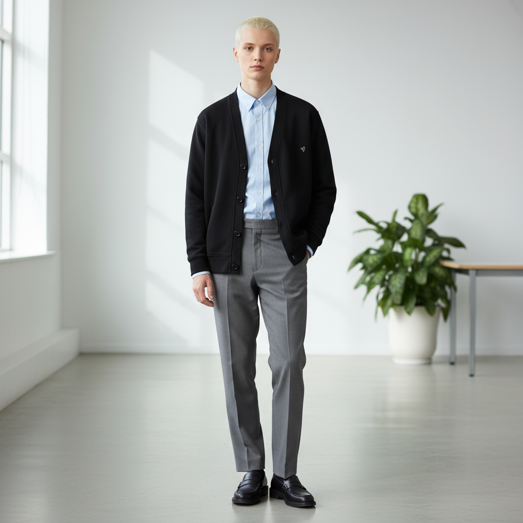 Cotton Cardigan | Snow Washed