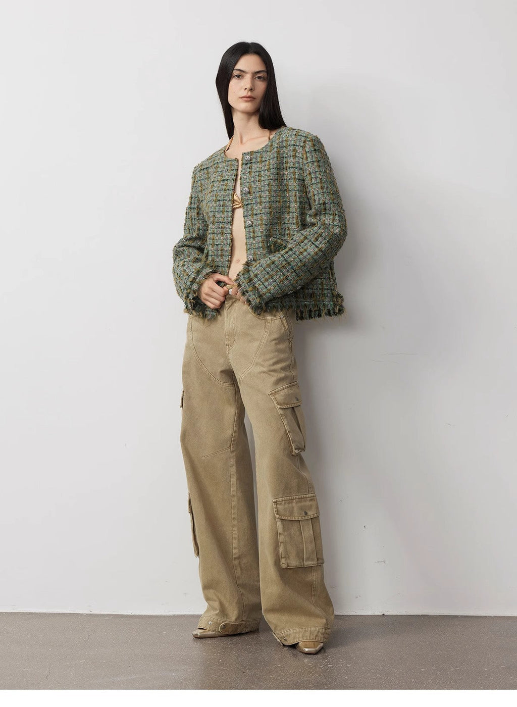 PREMIUM STYLE CO. LTD. | "Nostalgic Wasteland" Cocoon Cargo Jeans