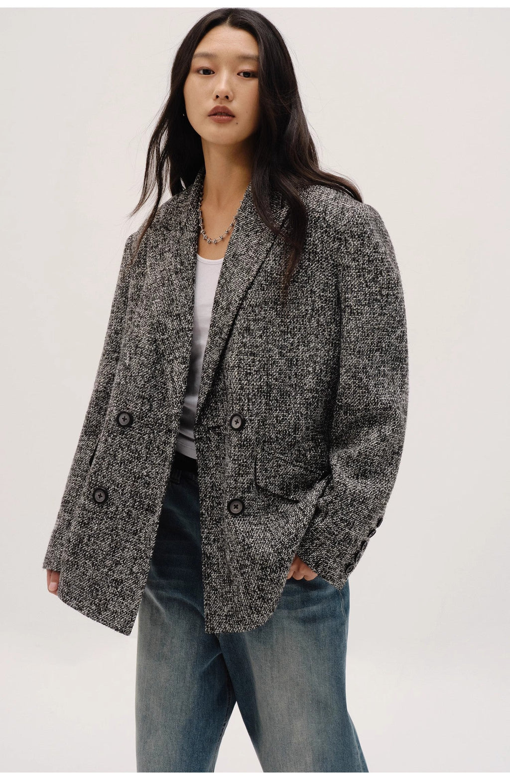 Women's Tweed Suit Jacket | Meteor