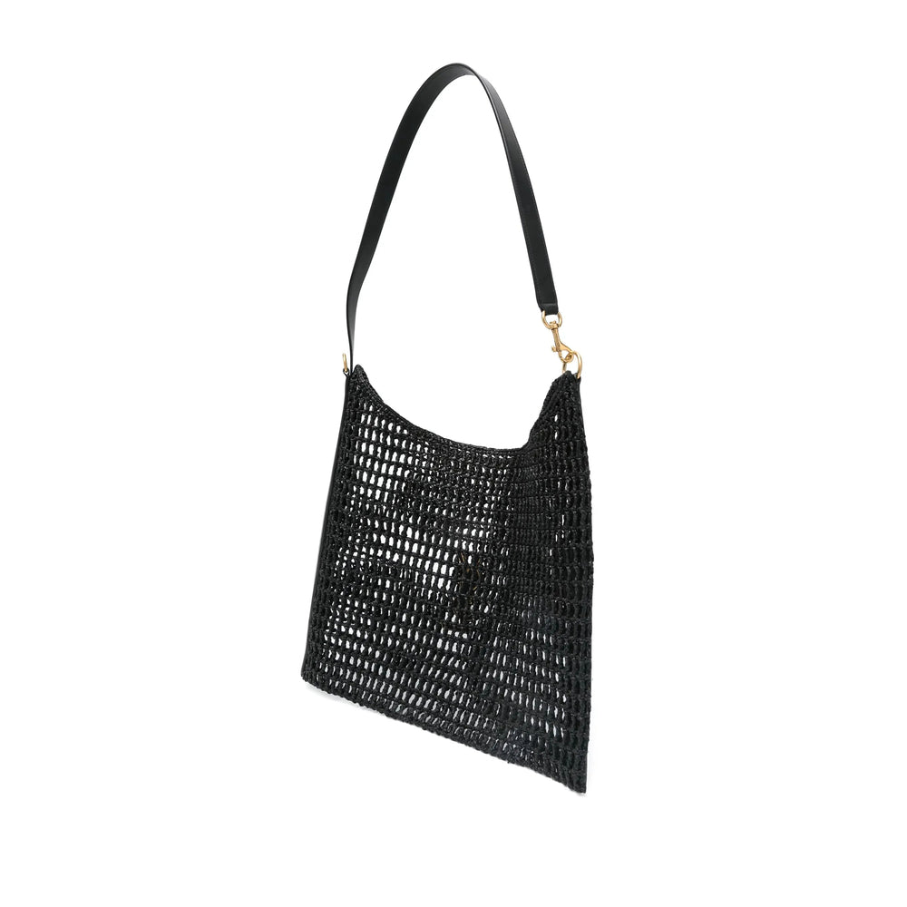Saint Laurent | Black Woven Tote Bag