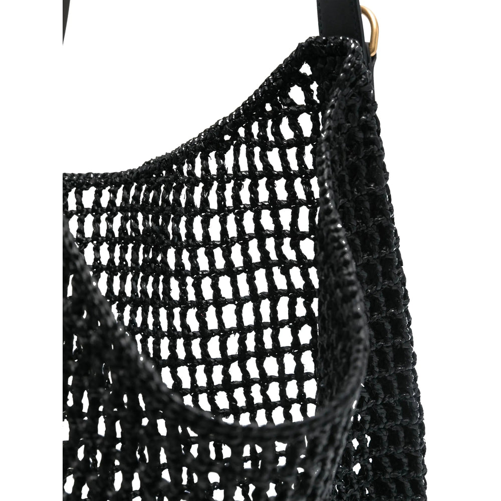 Saint Laurent | Black Woven Tote Bag