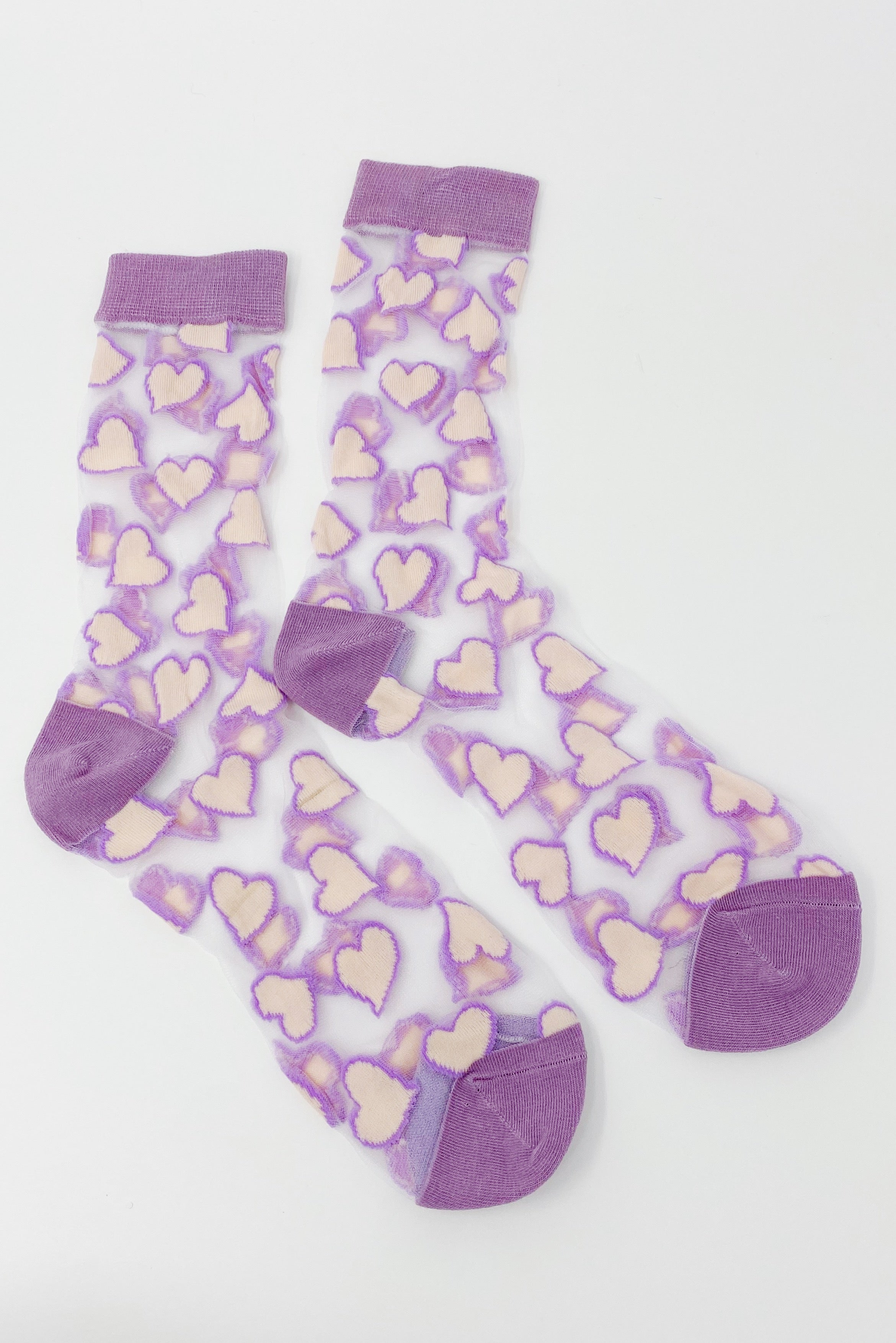 Ellison + Young | Sheer Heart Socks