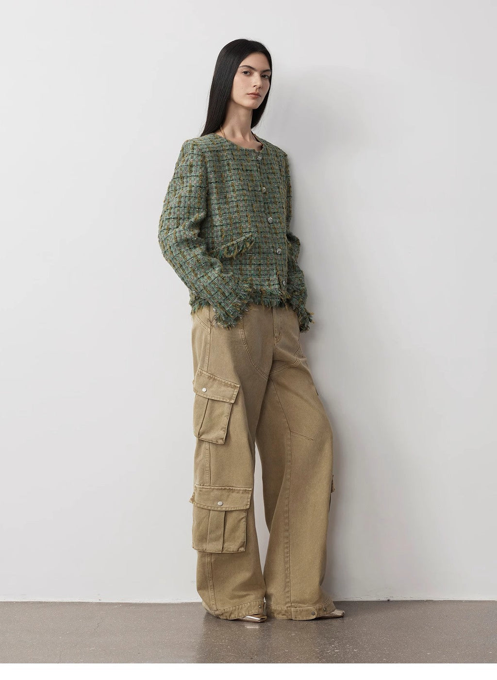 PREMIUM STYLE CO. LTD. | "Nostalgic Wasteland" Cocoon Cargo Jeans
