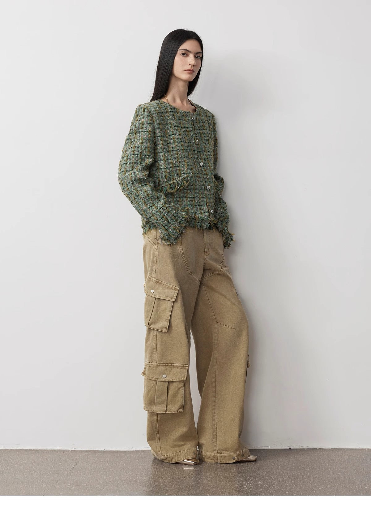 PREMIUM STYLE CO. LTD. | "Nostalgic Wasteland" Cocoon Cargo Jeans