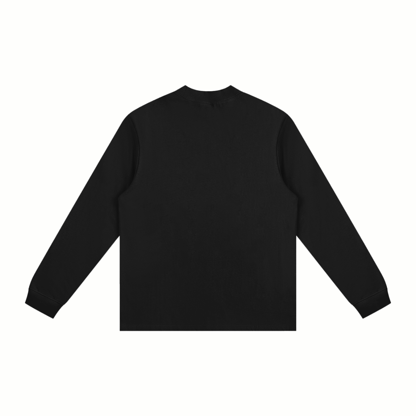 Cotton Sweatshirt | Plain Mock Neck