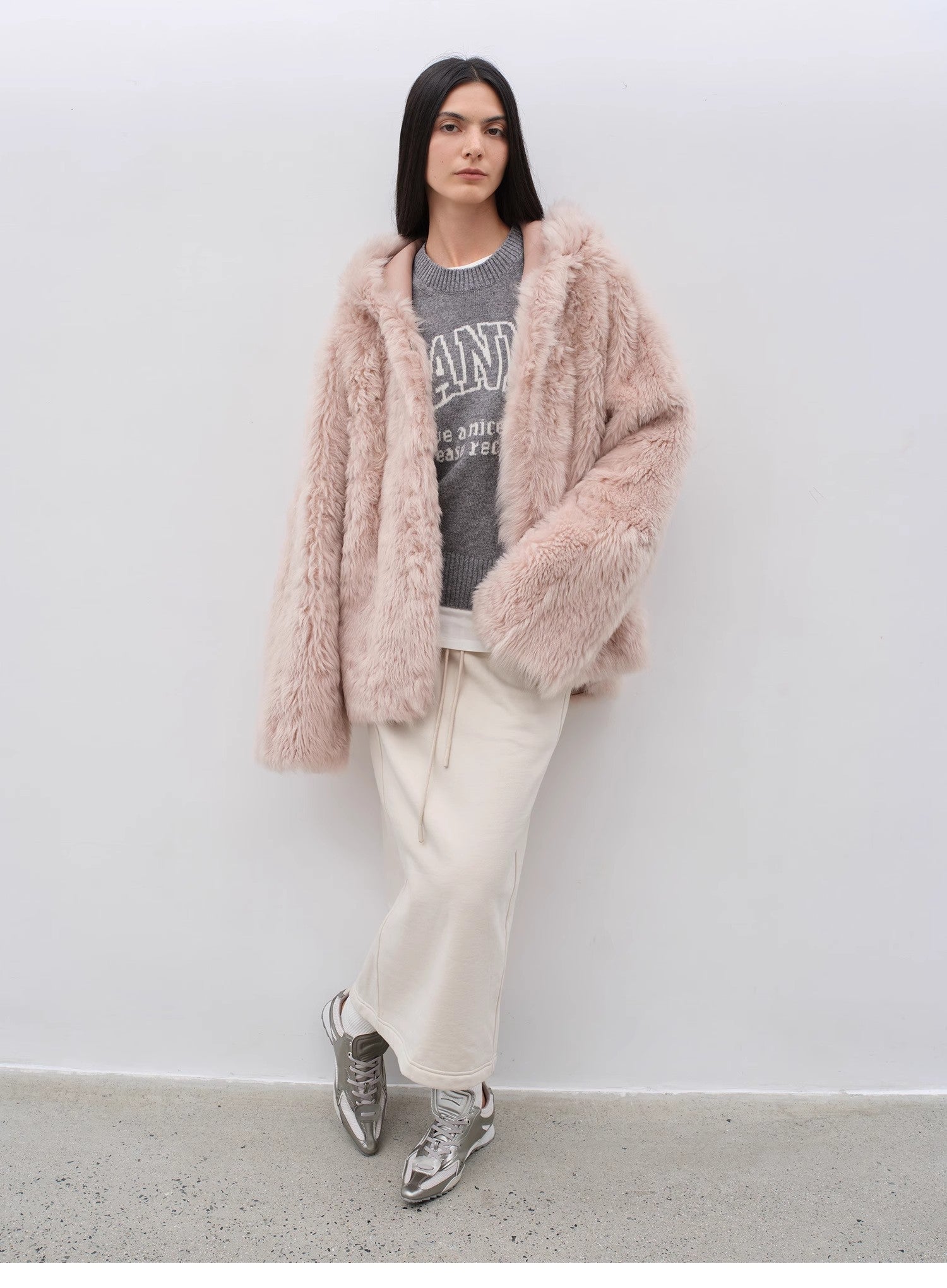 FIRELADY FUR | Women's Lazy Hooded Tuscan Curly Sheepskin Coat